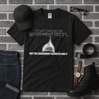It Was A Government Cover Up Conspiracy Theory Tin Foil Hat Tall T-Shirt