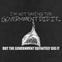 It Was A Government Cover Up Conspiracy Theory Tin Foil Hat Golf Towel