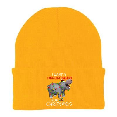 I Want A Hippopotamus For Christmas Xmas Hippo For Knit Cap Winter Beanie