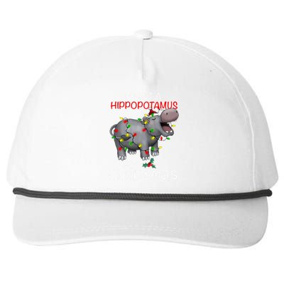 I Want A Hippopotamus For Christmas Xmas Hippo For Snapback Five-Panel Rope Hat