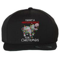 I Want A Hippopotamus For Christmas Xmas Hippo For Wool Snapback Cap