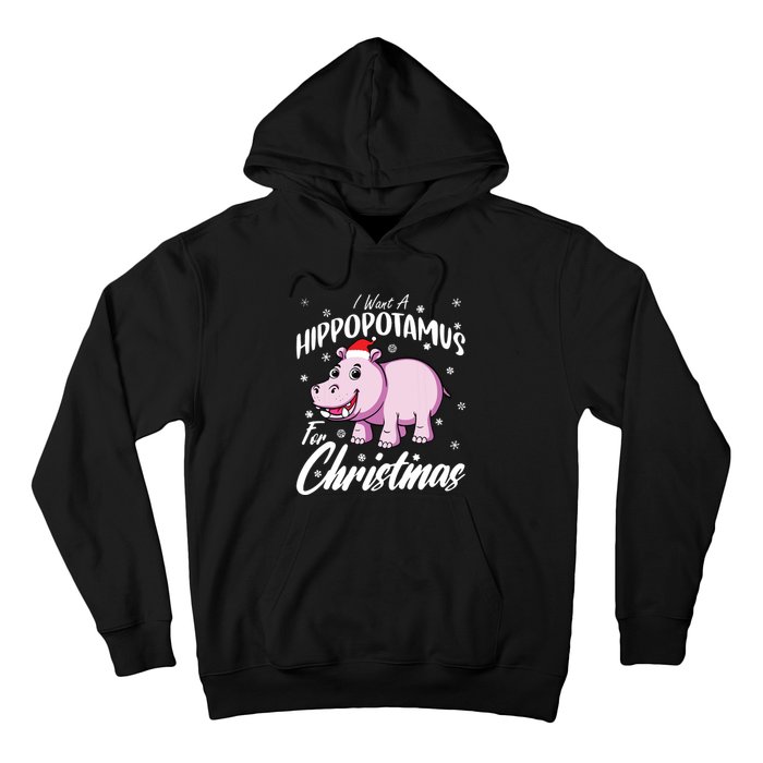 I Want A Hippopotamus For Christmas Shirts Xmas Hippo Hoodie