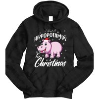 I Want A Hippopotamus For Christmas Shirts Xmas Hippo Tie Dye Hoodie