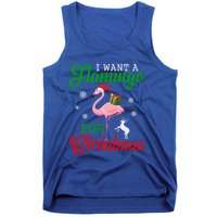 I Want A Flamingo For Christmas Funny Gift Tank Top