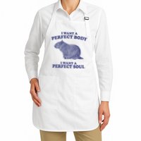 I Want A Perfect Body I Want A Perfect Soul Capybara Apron