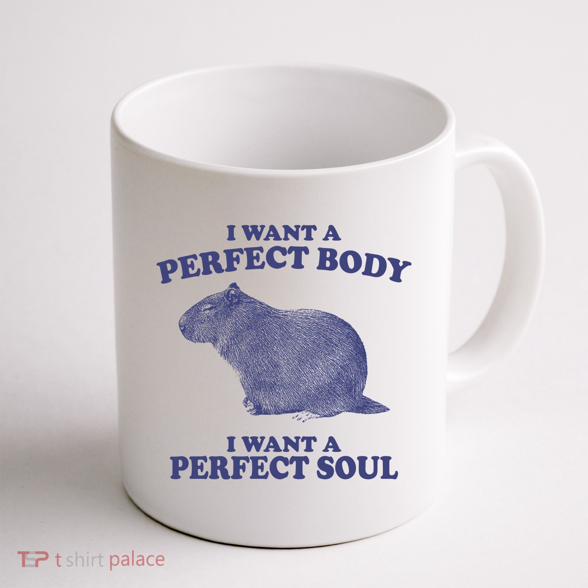 I Want A Perfect Body I Want A Perfect Soul Capybara Mug