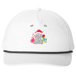 I Want A Hippopotamus For Christmas Hippo Christmas Pajamas Snapback Five-Panel Rope Hat