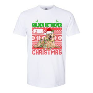 I Want A Golden Retriever For Christmas Santa Dog Lover Gift Softstyle CVC T-Shirt