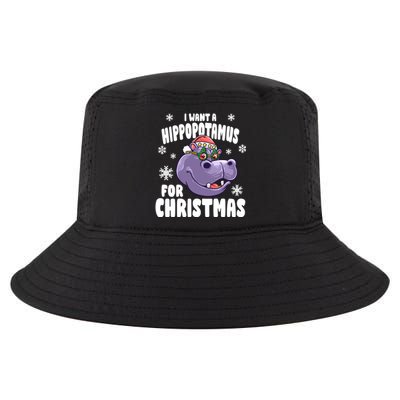 I Want A Hippopotamus For Christmas Xmas Hippo Cute Gift Cool Comfort Performance Bucket Hat