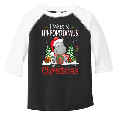 I Want A Hippopotamus For Christmas Xmas Hippo Toddler Fine Jersey T-Shirt