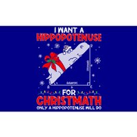 I Want A Hippopotenuse For Christmath Math Teacher Christmas Gift Bumper Sticker