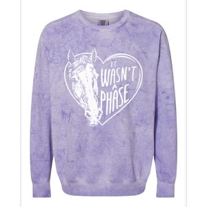 It WasnT A Phase Heart Horse Cute Gift Colorblast Crewneck Sweatshirt