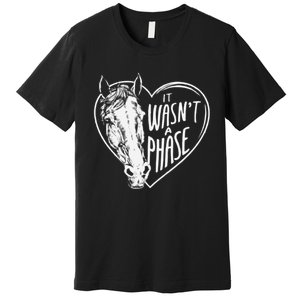 It WasnT A Phase Heart Horse Cute Gift Premium T-Shirt