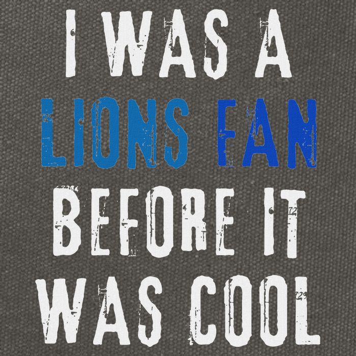 I Was A Lions Fan Before It Was Cool Lions Fan Cotton Canvas Backpack
