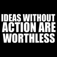 Ideas Without Action Are Worthless Wool Snapback Cap