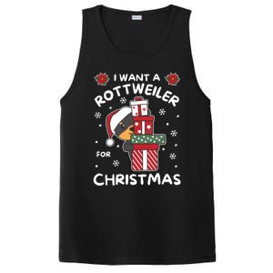 I Want A Rottweiler For Christmas Cute Dogs Great Gift PosiCharge Competitor Tank