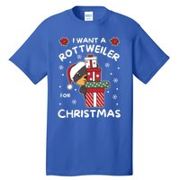 I Want A Rottweiler For Christmas Cute Dogs Great Gift Tall T-Shirt