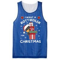 I Want A Rottweiler For Christmas Cute Dogs Great Gift Mesh Reversible Basketball Jersey Tank