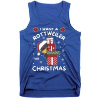 I Want A Rottweiler For Christmas Cute Dogs Great Gift Tank Top