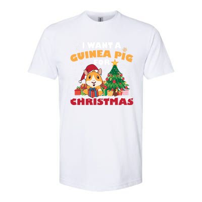 I Want A Guinea Pig For Christmas Gift Softstyle® CVC T-Shirt