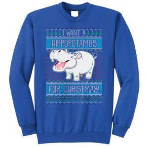 I Want A Hippopotamus For Christmas Hippo Lover Gift Sweatshirt