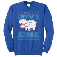 I Want A Hippopotamus For Christmas Hippo Lover Gift Sweatshirt