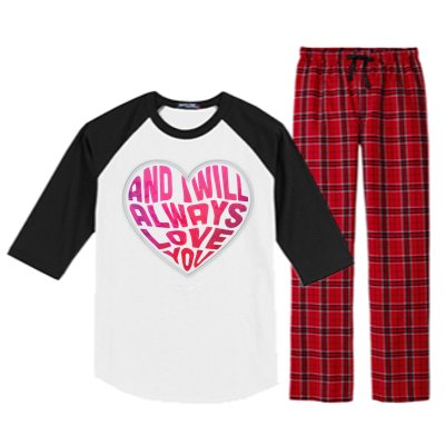 I Will Always Love You Vintage Retro 80s 90s Country Music Raglan Sleeve Pajama Set