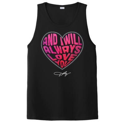 I Will Always Love You Vintage Retro 80s 90s Country Music PosiCharge Competitor Tank