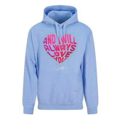 I Will Always Love You Vintage Retro 80s 90s Country Music Unisex Surf Hoodie