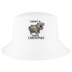 I Want A Hippopotamus For Christmas Cute Hippopotamus Lover Cool Comfort Performance Bucket Hat