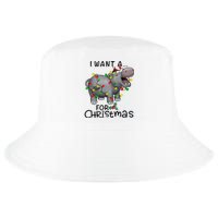 I Want A Hippopotamus For Christmas Cute Hippopotamus Lover Cool Comfort Performance Bucket Hat