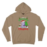 I Want A Hippopotamus For Christmas Xmas Hippo Lover Funny Hoodie