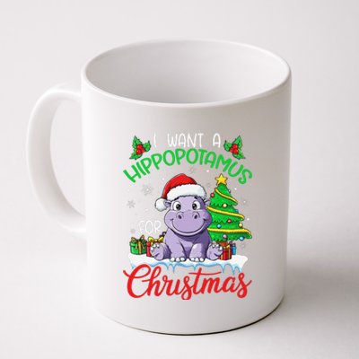 I Want A Hippopotamus For Christmas Xmas Hippo Lover Funny Coffee Mug