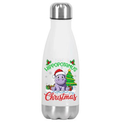 I Want A Hippopotamus For Christmas Xmas Hippo Lover Funny Stainless Steel Insulated Water Bottle