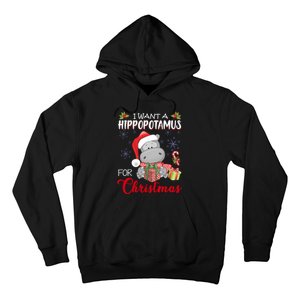 I Want A Hippopotamus For Christmas Xmas Hippo Hoodie