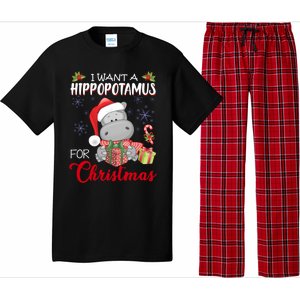 I Want A Hippopotamus For Christmas Xmas Hippo Pajama Set