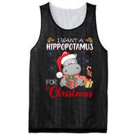 I Want A Hippopotamus For Christmas Xmas Hippo Mesh Reversible Basketball Jersey Tank