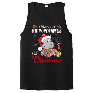 I Want A Hippopotamus For Christmas Xmas Hippo PosiCharge Competitor Tank