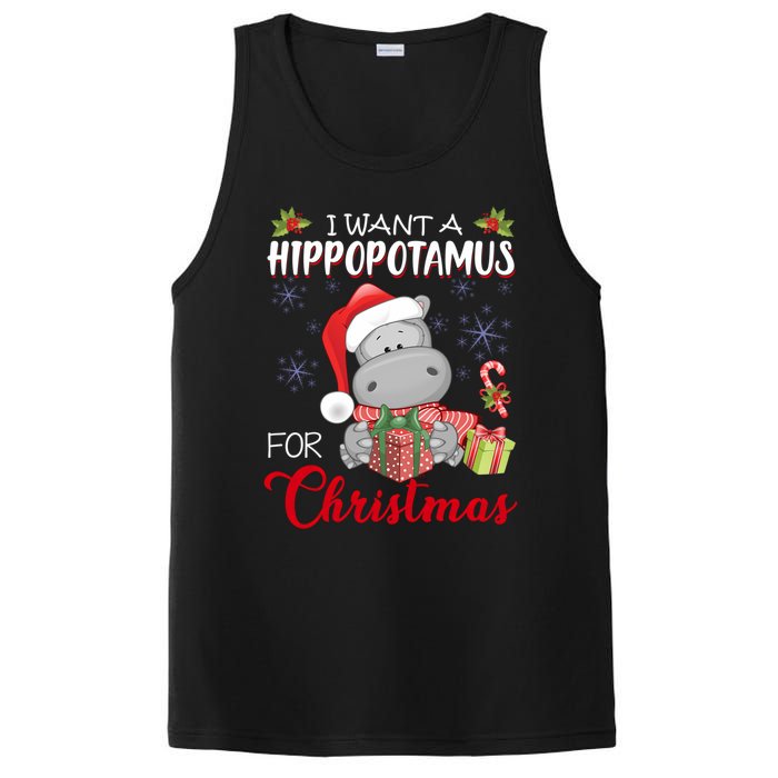 I Want A Hippopotamus For Christmas Xmas Hippo PosiCharge Competitor Tank