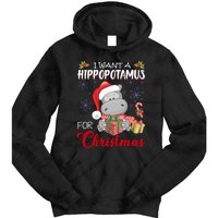 I Want A Hippopotamus For Christmas Xmas Hippo Tie Dye Hoodie