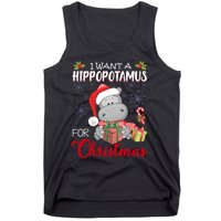 I Want A Hippopotamus For Christmas Xmas Hippo Tank Top