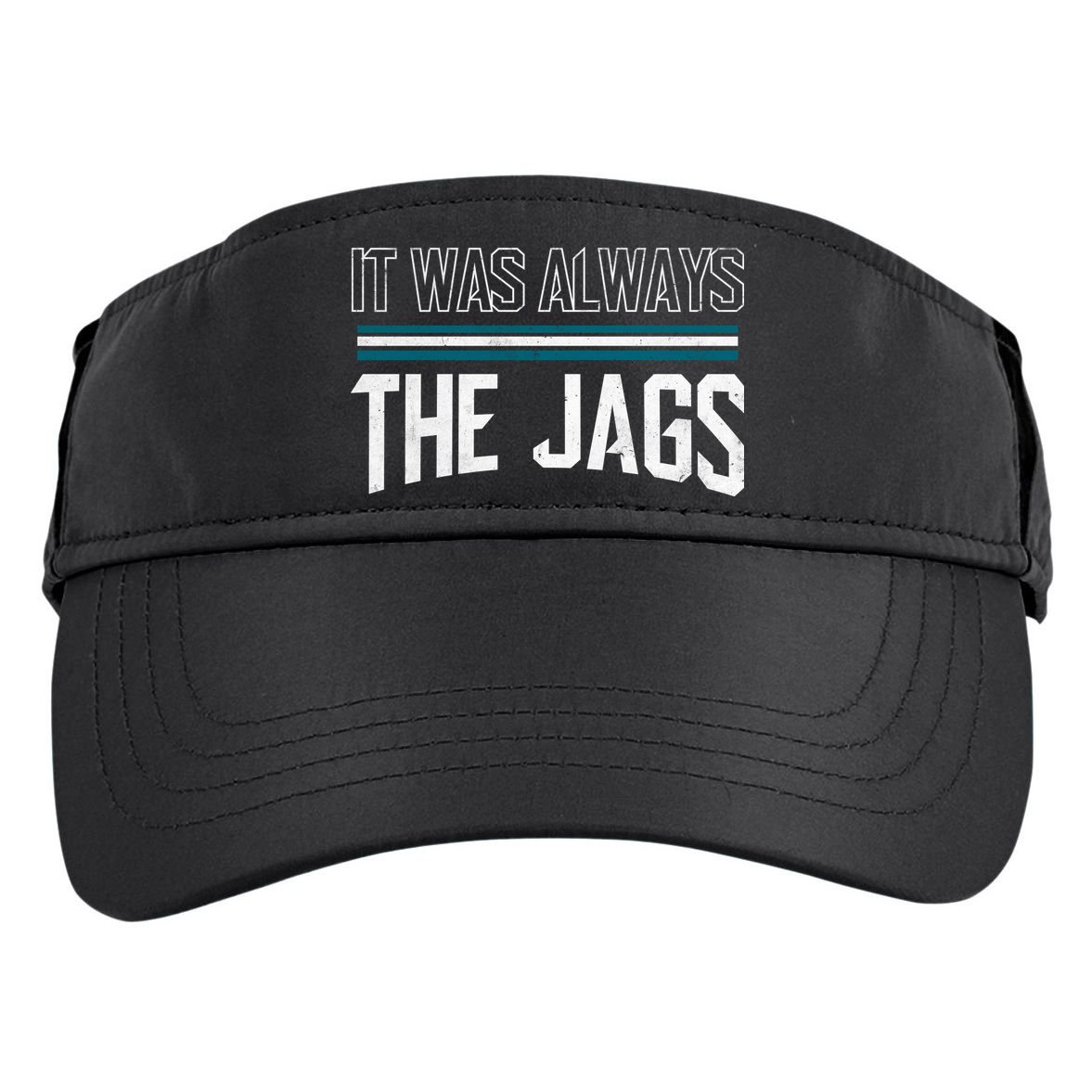 It Was Always The Jags Stripes Adult Drive Performance Visor