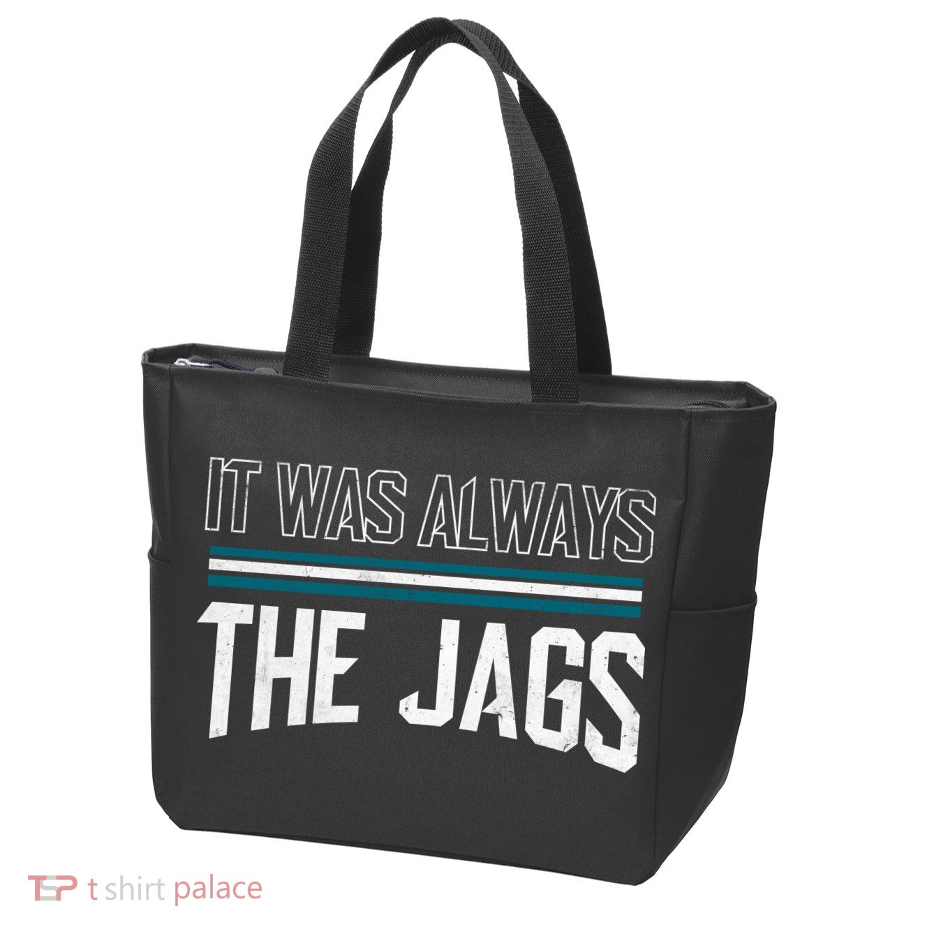 It Was Always The Jags Stripes Zip Tote Bag