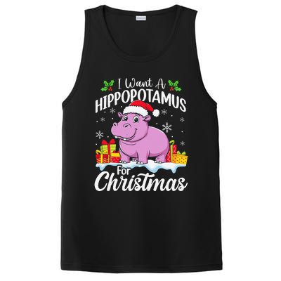 I Want A Hippopotamus For Christmas Xmas Hippo PosiCharge Competitor Tank