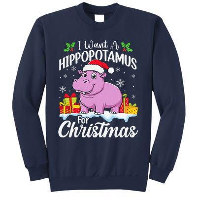 I Want A Hippopotamus For Christmas Xmas Hippo Sweatshirt