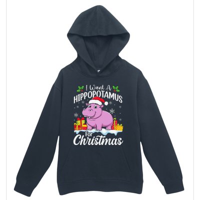 I Want A Hippopotamus For Christmas Xmas Hippo Urban Pullover Hoodie