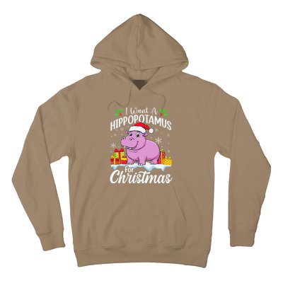 I Want A Hippopotamus For Christmas Xmas Hippo Hoodie