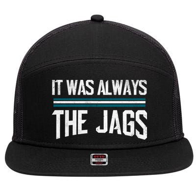It Was Always The Jags Vintage Stripes 7 Panel Mesh Trucker Snapback Hat
