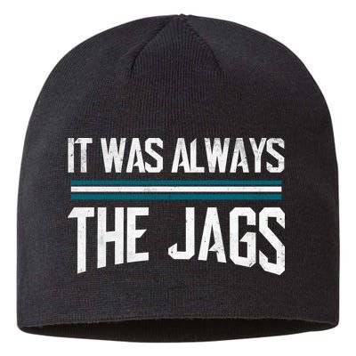 It Was Always The Jags Vintage Stripes Sustainable Beanie