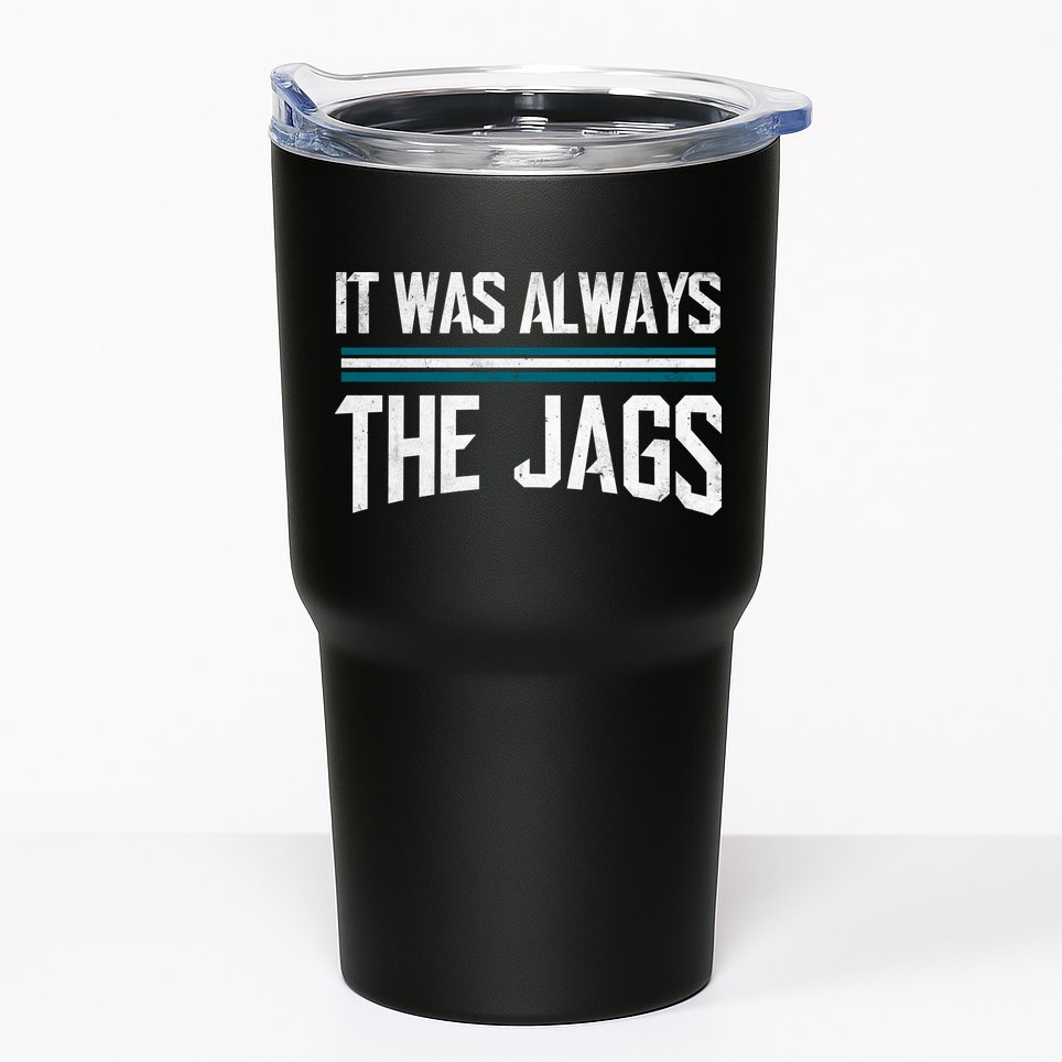 It Was Always The Jags Vintage Stripes Tumbler